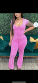 fashion pink women summer jumpsuit